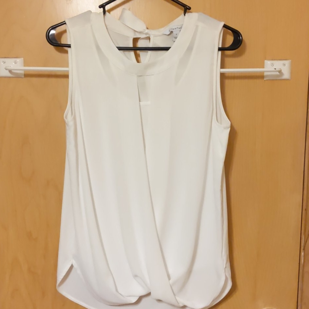 41 Hawthorn Clearwater mixed material blouse